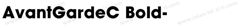 AvantGardeC Bold字体转换